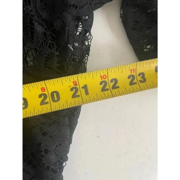 Women's Torrid Plus Black Lace MIDI Babydoll Dress Size 1 XL 14/16 EUC! - Picture 7 of 10